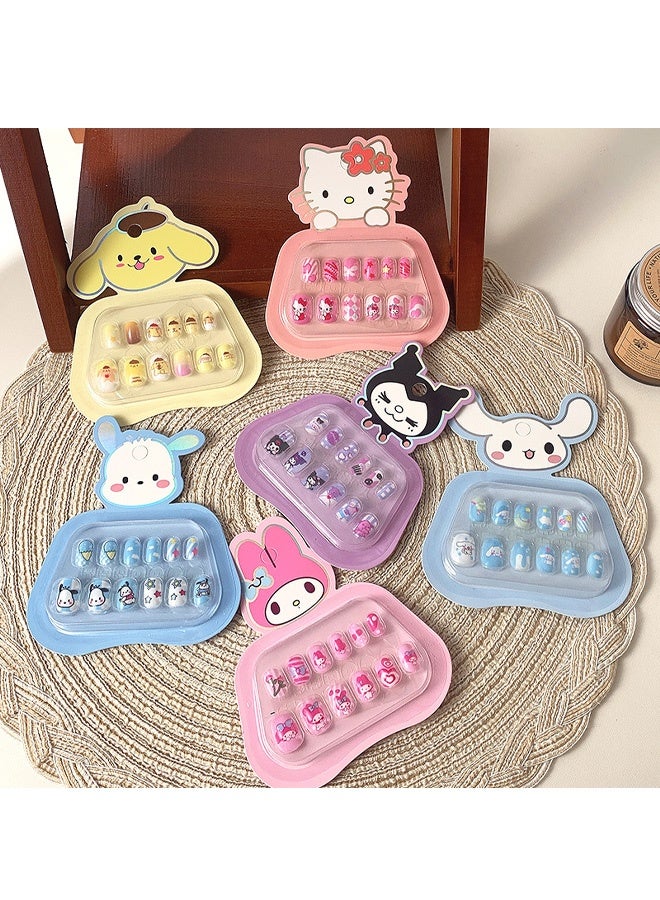 Sanrio 6 Packs Kawaii Cute Cartoon Kitty Nail Charms, 3D Flatback Resin Rhinestones for DIY Nail Art Slime Decorations, Perfect for Women Girls - Image 2